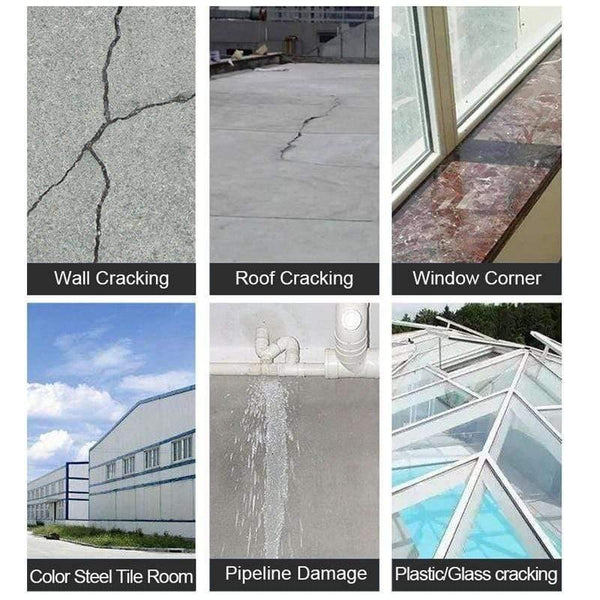 Planet Gates 200001762 High Temperature Resistance Waterproof Tape Aluminum Foil Thicken Butyl Tape Wall Crack Roof Duct Repair Adhesive Tape 5-10M