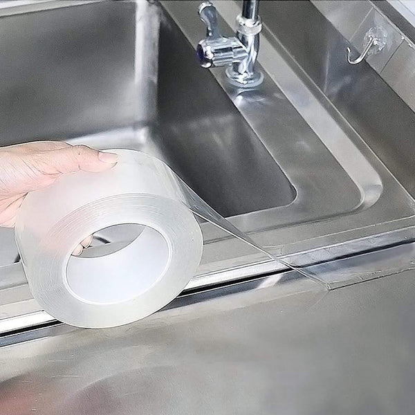 Planet Gates 200001762 Home Kitchen Sink Gap Waterproof Mold Strong Self-adhesive Transparent Tape Bathroom Gap Self-adhesive Water Seal Tool