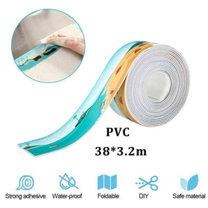Planet Gates 200001762 Kitchen Sink Waterproof Sticker Transparent Anti-mold Bathroom Sealing Tape Stove Gap Self Adhesive Sticker Countertop Gap Strip