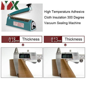 Planet Gates 200001762 Resistant High Temperature Adhesive Cloth Insulation 300 Degree Vacuum Sealing Machine Tape 10 meter*0.18mm