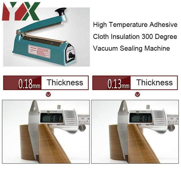 Planet Gates 200001762 Resistant High Temperature Adhesive Cloth Insulation 300 Degree Vacuum Sealing Machine Tape 10 meter*0.18mm