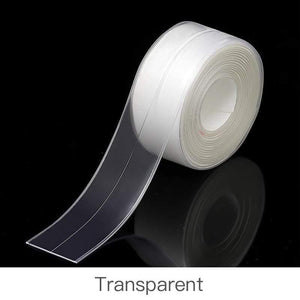 Planet Gates 200001762 Transparent-1 Kitchen Sink Waterproof Sticker Anti-mold Waterproof Tape Bathroom Countertop Toilet Gap Self-adhesive Seam Stickers