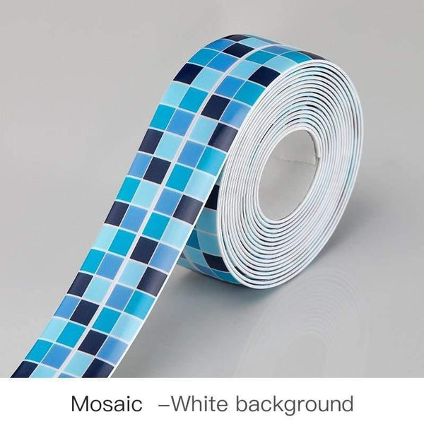 Planet Gates 200001762 White background-3 Kitchen Sink Waterproof Sticker Anti-mold Waterproof Tape Bathroom Countertop Toilet Gap Self-adhesive Seam Stickers