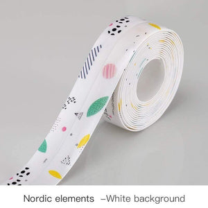 Planet Gates 200001762 White background-5 Kitchen Sink Waterproof Sticker Anti-mold Waterproof Tape Bathroom Countertop Toilet Gap Self-adhesive Seam Stickers