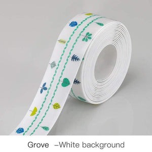 Planet Gates 200001762 White background-8 Kitchen Sink Waterproof Sticker Anti-mold Waterproof Tape Bathroom Countertop Toilet Gap Self-adhesive Seam Stickers