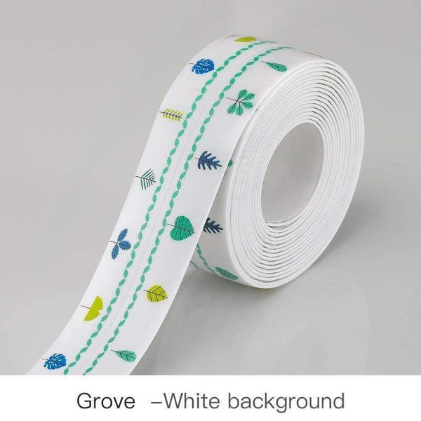 Planet Gates 200001762 White background-8 Kitchen Sink Waterproof Sticker Anti-mold Waterproof Tape Bathroom Countertop Toilet Gap Self-adhesive Seam Stickers