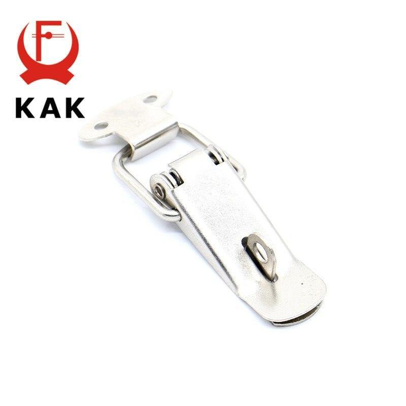 Planet Gates 200001765 4PC KAK-J106 Cabinet Box Locks Spring Loaded Latch Catch Toggle 27*63 Iron Hasps For Sliding Door Window Furniture Hardware