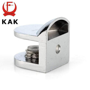 Planet Gates 200001782 F Glass Clamps Zinc Alloy Shelves Support Corner Brackets Clips For 10mm Acrylic Furniture Hardware