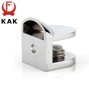 Planet Gates 200001782 F Glass Clamps Zinc Alloy Shelves Support Corner Brackets Clips For 10mm Acrylic Furniture Hardware