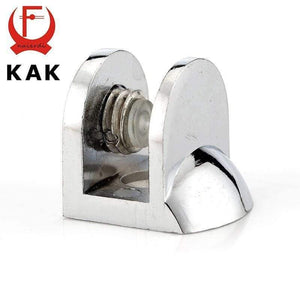 Planet Gates 200001782 F Glass Clamps Zinc Alloy Shelves Support Corner Brackets Clips For 10mm Acrylic Furniture Hardware