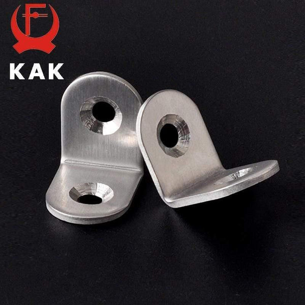 Planet Gates 200001783 10PCS KAK 20x20x16mm Practical Stainless Steel Corner Brackets Joint Fastening Right Angle Thickened Brackets For Furniture Home