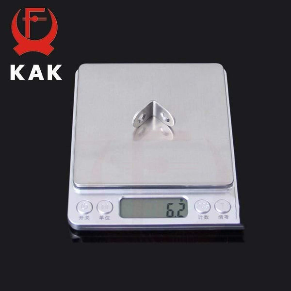 Planet Gates 200001783 10PCS KAK 20x20x16mm Practical Stainless Steel Corner Brackets Joint Fastening Right Angle Thickened Brackets For Furniture Home