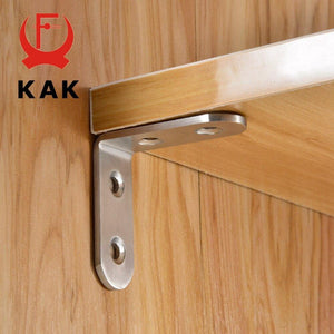 Planet Gates 200001783 10PCS Stainless Steel Angle Corner Brackets Fasteners Protector Seven Size Corner Stand Supporting Furniture Hardware