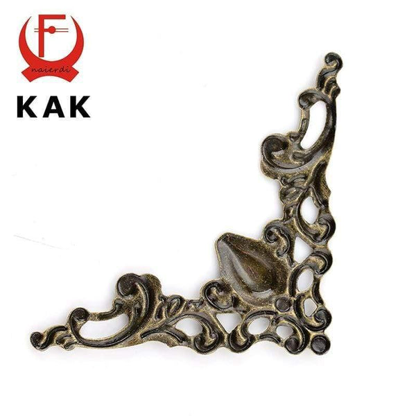 Planet Gates 200001783 30PCS KAK Metal Angle Corner Brackets Gold Bronze 40mm Notebook Cover For Menus Photo Frame Furniture Decorative Protector