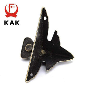 Planet Gates 200001783 4PCS KAK 40x30mm Antique Wood Box Feet Leg Corner Protector Triangle Rattan Carved Decorative Bracket For Furniture Hardware