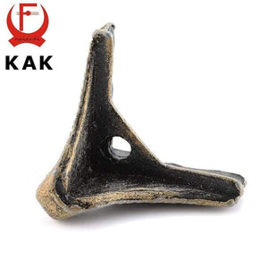 Planet Gates 200001783 4PCS KAK Antique Corner Protector Bronze Jewelry Chest Box Wooden Case Decorative Feet Leg Metal Corner Bracket Hardware