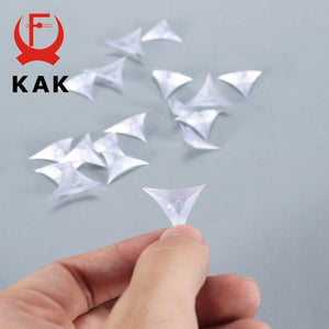 Planet Gates 200001783 50PCS PVC Clear Dustproof Corner Protector Protective Edge Triangles For Furniture Hardware Cabinet Drawer Corner Bracket