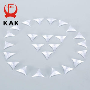 Planet Gates 200001783 50PCS PVC Clear Dustproof Corner Protector Protective Edge Triangles For Furniture Hardware Cabinet Drawer Corner Bracket