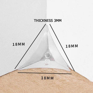 Planet Gates 200001783 50PCS PVC Clear Dustproof Corner Protector Protective Edge Triangles For Furniture Hardware Cabinet Drawer Corner Bracket