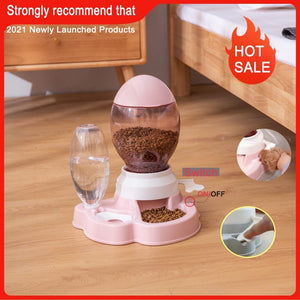 Planet Gates 200003694 2021-Pink 4 Style Pet Cat Bowl Dog For Cats Feeder Bowls Kitten Automatic Drinking Fountain 1.5L Capacity Puppy Feeding Waterer Products
