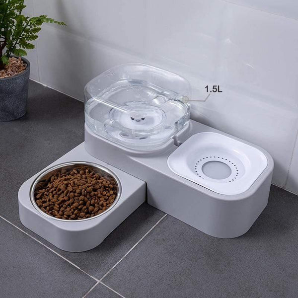 Planet Gates 200003694 F-gray 4 Style Pet Cat Bowl Dog For Cats Feeder Bowls Kitten Automatic Drinking Fountain 1.5L Capacity Puppy Feeding Waterer Products