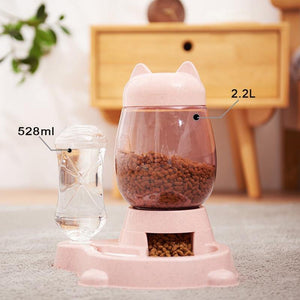 Planet Gates 200003694 maotou-Pink 4 Style Pet Cat Bowl Dog For Cats Feeder Bowls Kitten Automatic Drinking Fountain 1.5L Capacity Puppy Feeding Waterer Products