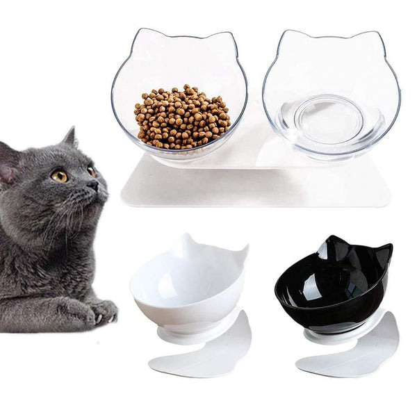 Planet Gates 200003694 Non-Slip Cat  Bowl Single & Double Bowl With Raised Stand Pet Food Bowls For Protection Cervical  Supprot Dropshipping