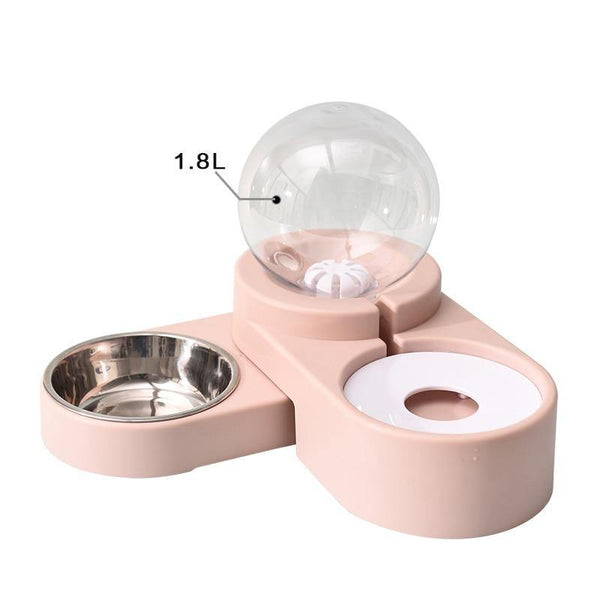 Planet Gates 200003694 paopao-Pink 4 Style Pet Cat Bowl Dog For Cats Feeder Bowls Kitten Automatic Drinking Fountain 1.5L Capacity Puppy Feeding Waterer Products