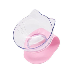 Planet Gates 200003694 Single pink Non-Slip Cat  Bowl Single & Double Bowl With Raised Stand Pet Food Bowls For Protection Cervical  Supprot Dropshipping