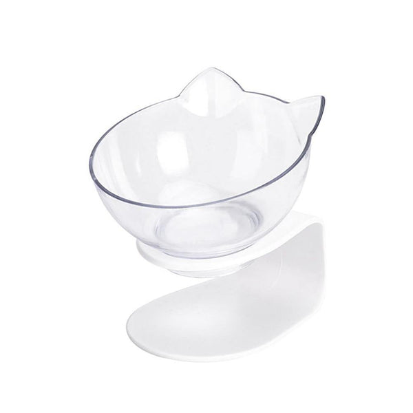 Planet Gates 200003694 Single transparent Non-Slip Cat  Bowl Single & Double Bowl With Raised Stand Pet Food Bowls For Protection Cervical  Supprot Dropshipping