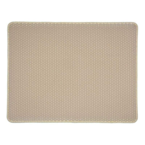 Planet Gates 200003700 beige / 30x30cm Mat Pet Supplies Carpet Cat Sand Litter Mat Toilet Waterproof Pets Trapper Dog Foldable Home Clean Cats EVA Non-slip Mats Carpet