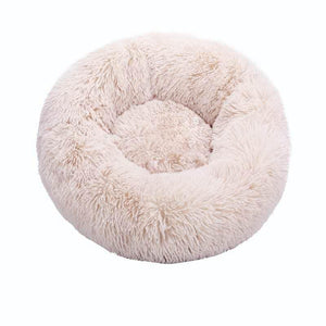 Planet Gates 200003700 Beige / 40cm Round Cat Beds House Soft Long Plush Best Pet Dog Bed For Dogs Basket Pet Products Cushion Cat Bed Cat Mat Animals Sleeping Sofa