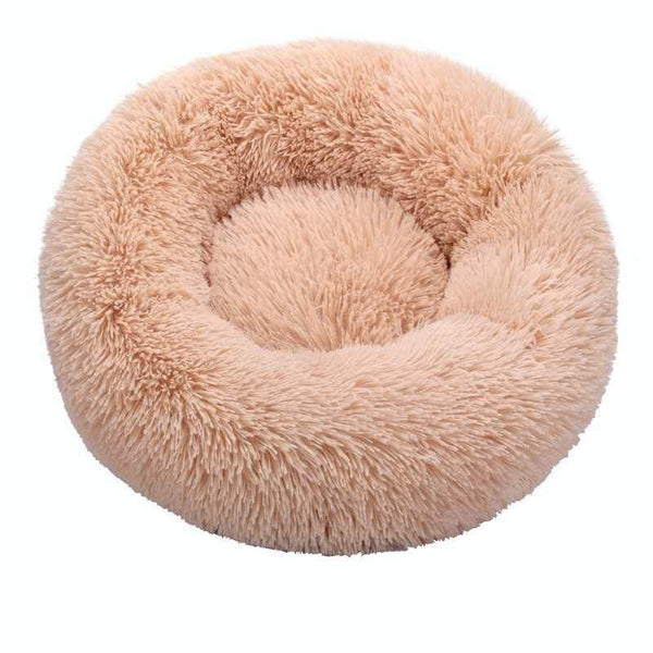 Planet Gates 200003700 Beige yellow / 40cm Round Cat Beds House Soft Long Plush Best Pet Dog Bed For Dogs Basket Pet Products Cushion Cat Bed Cat Mat Animals Sleeping Sofa
