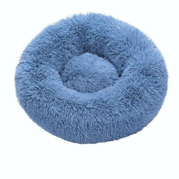 Planet Gates 200003700 Blue / 40cm Round Cat Beds House Soft Long Plush Best Pet Dog Bed For Dogs Basket Pet Products Cushion Cat Bed Cat Mat Animals Sleeping Sofa