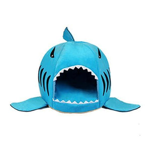 Planet Gates 200003700 Blue / XXS Pet Cat Bed Soft Pet Cushion Dog House Shark For Large Dogs Tent High Quality Cotton Small Sleeping Bag Product Items