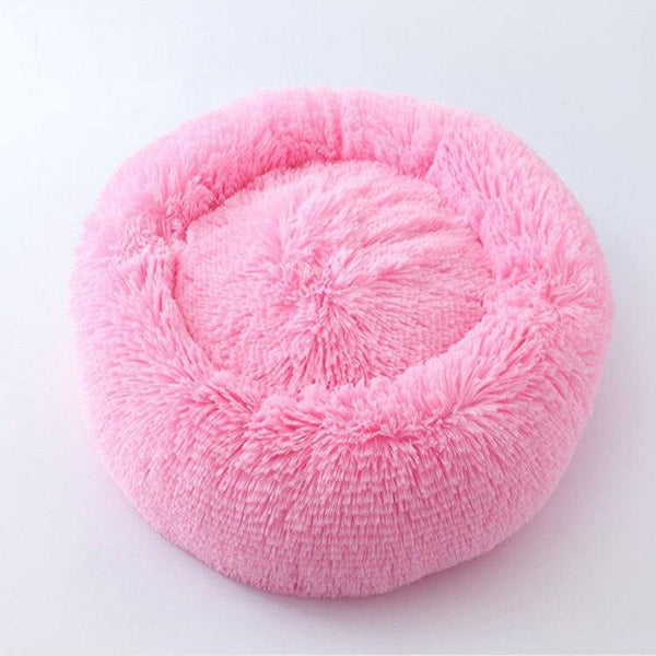 Planet Gates 200003700 Bright pink / 40cm Long Plush Cat Bed House Soft Pet Dog Bed Round Cats Nest Winter Warm Sleeping Cushion Puppy Mat Portable Cat Product 40 50 60cm