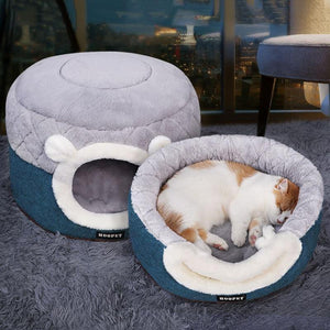 Planet Gates 200003700 Cat Bed House Soft Plush Kennel Puppy Cushion Small Dogs Cats Nest Winter Warm Sleeping Pet Dog Bed Pet Mat Supplies