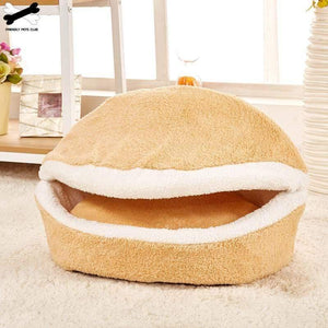Planet Gates 200003700 Cat Bed Sleeping Bag Sofas Mat Hamburger Dog House Short Plush Small Pet Bed Warm Puppy Kennel Nest Cushion Pet Products