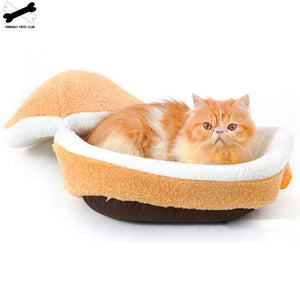 Planet Gates 200003700 Cat Bed Sleeping Bag Sofas Mat Hamburger Dog House Short Plush Small Pet Bed Warm Puppy Kennel Nest Cushion Pet Products