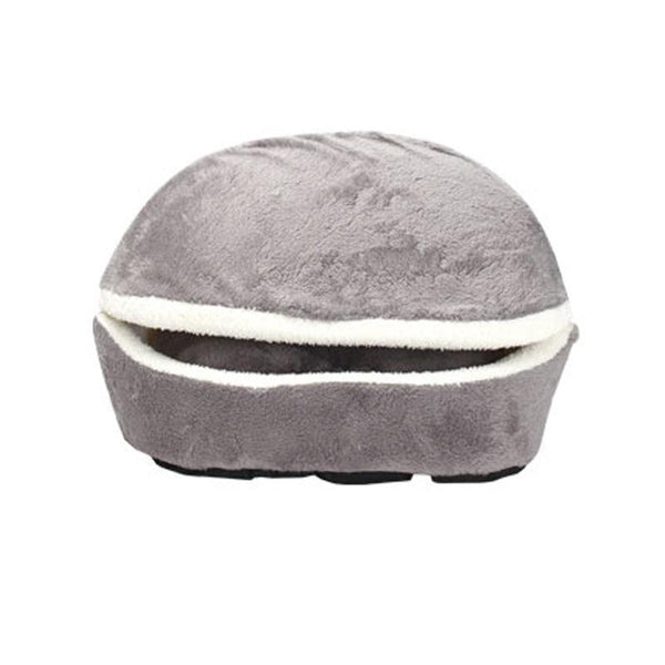 Planet Gates 200003700 Gray / 45X32X32 Cat Bed Sleeping Bag Sofas Mat Hamburger Dog House Short Plush Small Pet Bed Warm Puppy Kennel Nest Cushion Pet Products