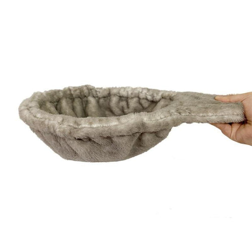 Planet Gates 200003700 gray Dia 30cm / M Soft Cat Hammock Install On Cat Tree Cat Sleeping Kennel Hanging Thick Plush 4Colors Big Capacity Dia 30cm/35cm Pet Bed Big Cat