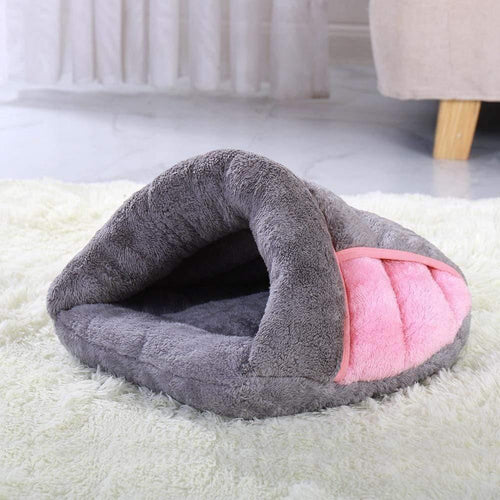 Planet Gates 200003700 Gray / S Warm Cat Bed Pet Puppy Cat House Winter Dog Cat Cushion Mat Indoor Basket Cave Kennel Nest Cats Products For Pets Cama De Gato