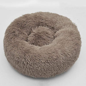 Planet Gates 200003700 Khaki / 40cm Long Plush Cat Bed House Soft Pet Dog Bed Round Cats Nest Winter Warm Sleeping Cushion Puppy Mat Portable Cat Product 40 50 60cm