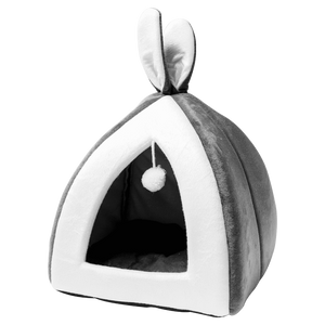 Planet Gates 200003700 Light Grey / L25xW25xH27cm Pet Cat Bed Indoor Kitten House Warm Small For Dogs Nest Collapsible Cats Cave Cute Sleeping Mats Winter Products