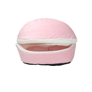 Planet Gates 200003700 light pink / 45X32X32 Cat Bed Sleeping Bag Sofas Mat Hamburger Dog House Short Plush Small Pet Bed Warm Puppy Kennel Nest Cushion Pet Products