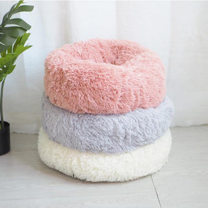 Planet Gates 200003700 Long Plush Cat Bed House Soft Pet Dog Bed Round Cats Nest Winter Warm Sleeping Cushion Puppy Mat Portable Cat Product 40 50 60cm