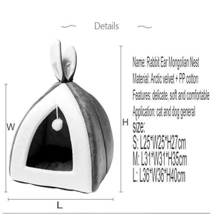 Planet Gates 200003700 Pet Cat Bed Indoor Kitten House Warm Small For Dogs Nest Collapsible Cats Cave Cute Sleeping Mats Winter Products