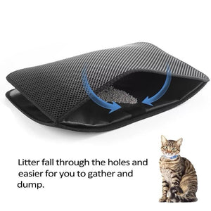 Planet Gates 200003700 Pet Cat Litter Mat Double Layer Waterproof Litter Cat Pads Trapping Pet Litter Box Mat Pet Products Bed Clean Pad Cats Clean