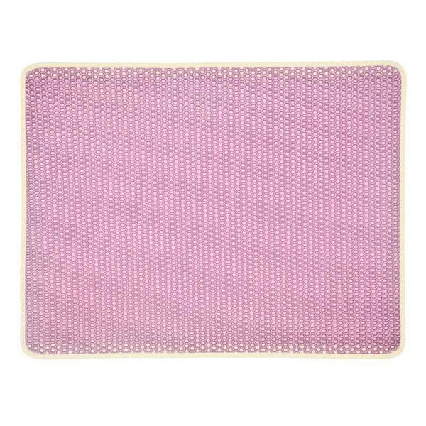 Planet Gates 200003700 Pink / 30x30cm Mat Pet Supplies Carpet Cat Sand Litter Mat Toilet Waterproof Pets Trapper Dog Foldable Home Clean Cats EVA Non-slip Mats Carpet