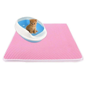 Planet Gates 200003700 Pink / 30X30cm Waterproof Pet Cat Litter Mat Double Layer Litter Cat Pads Trapping Pet Litter Box Mat Cat Products Bed For Cats House Clean